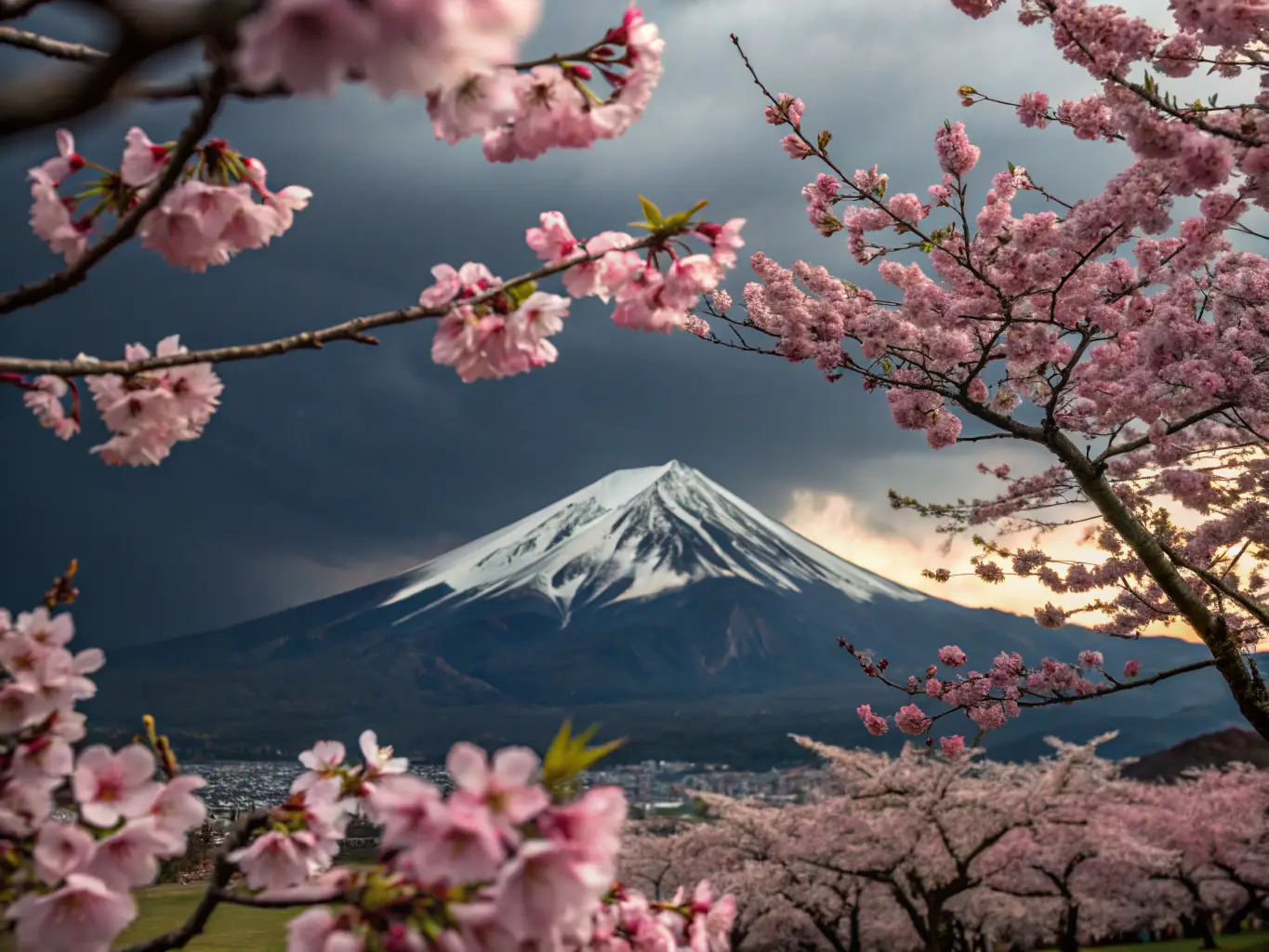 A serene image of Mount Fuji in the background with modern skyscrapers in the foreground, symbolizing the blend of tradition and innovation in Japan, used to represent the career growth opportunities available in Japan.
